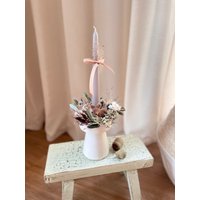 Trockenblumenkranz "Cute Forest Candle" Mit Kerzenhalter Und Stabkerze | Weihnachtsgeschenk Kerzenlicht Weihnachtsdeko von youandyourbluemchen