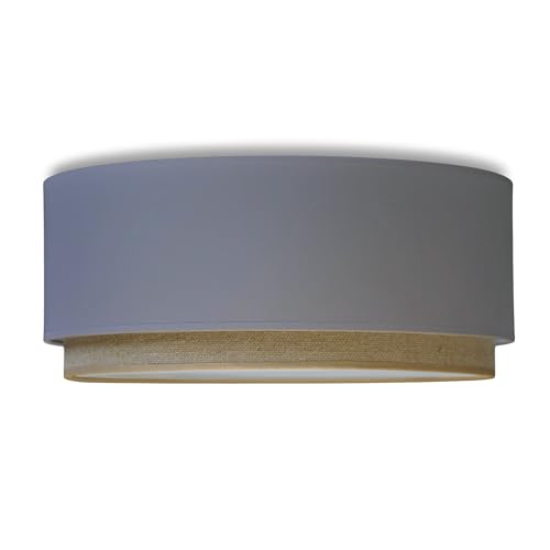 youngDECO® Deckenlampe Rund Ø45cm - Deckenleuchte BOHO 4xE27 - Baumwollstoff Lampenschirm - Lampe Schlafzimmer, Wohnzimmer, Kinderzimmer und Küche von youngDECO