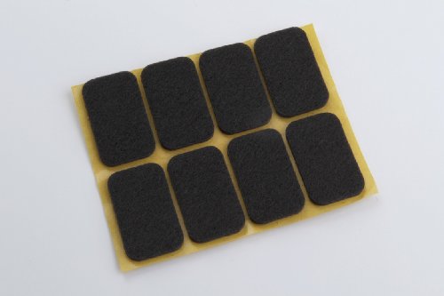 8 Stück Filzgleiter Stuhlbeingleiter Bodenschutz selbstklebend aus Filz, braun 22 x 36mm für glatte Böden im Innenbereich geeignet von youngschwinnDESIGN