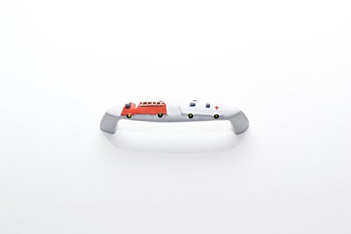 Griff Möbelgriff Schrankgriff Kinder Motiv "Feuerwehr und Krankenwagen" BLA = 64mm von youngschwinnDESIGN