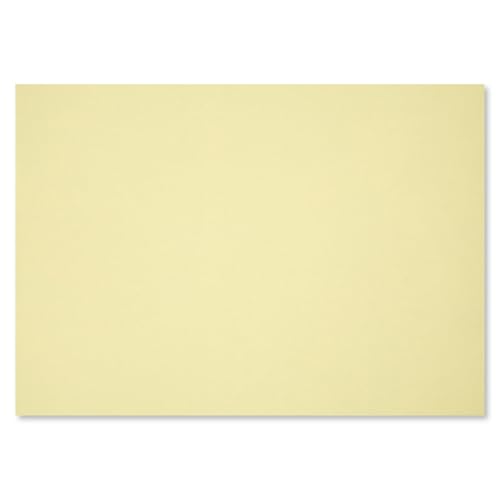 100er Set Tischunterlagen Pastell I Platzsets aus Papier I DIN A3 I beidseitig gelb I Einweg Tischset I az148 von younikat