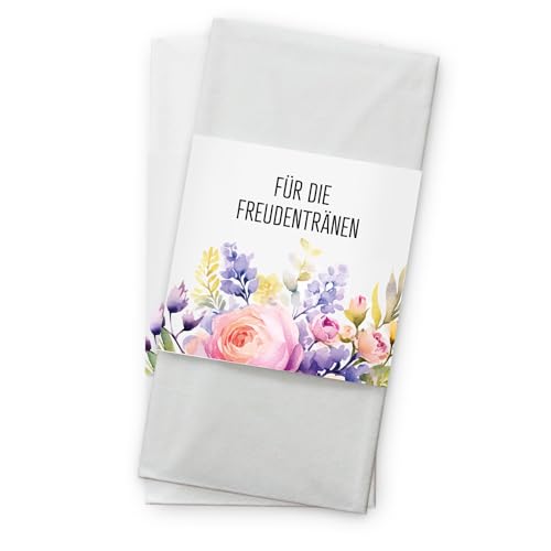 50er-Set Freudentränen Banderole Bunte Blumen I 13 x 5 cm I dv1294 50er-Set Freudentränen Banderole Bunte Blumen I 13 x 5 cm I dv1294 von younikat