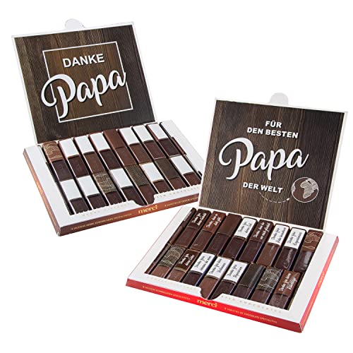 younikat Vatertagsgeschenk für Papa - Aufkleber-Set passend für Merci Schokolade -Bester Papa- zum Vatertag I selbstklebend I kreative Geschenkidee I ohne Schokolade I dv836 von younikat
