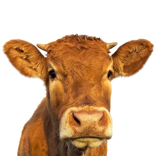 Fensterbild Kuh I braun I beidseitig bunt I 34,5 x 27,9 cm I selbstklebend wiederverwendbar I dv1315 von younikat