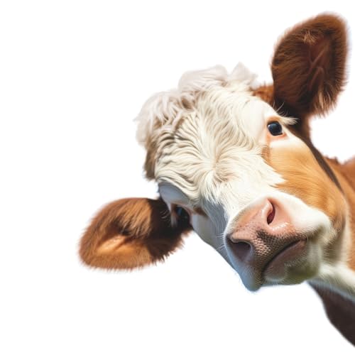 Fensterbild neugierige Kuh I beidseitig bunt I 36 x 30 cm I selbstklebend wiederverwendbar I dv_1314 Fensterbild neugierige Kuh I beidseitig bunt I 36 x 30 cm I selbstklebend wiederverwendbar I dv_1314 von younikat