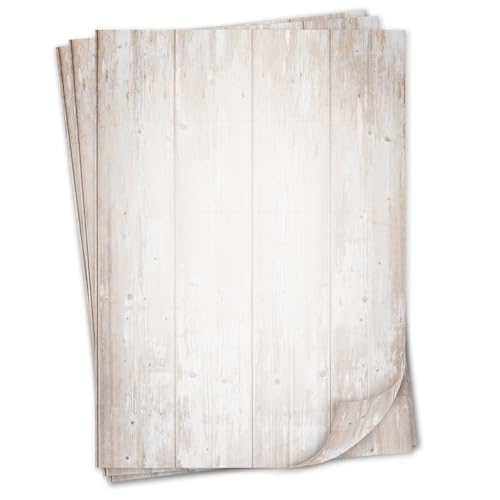 Briefpapier Set Holz Motiv I 50 Blatt 90 g/m² DIN A4 I stilvolles Schreibpapier vielseitig verwendbar braun beige natur I Geburtstag Urkunde Speisekarte I dv210 Briefpapier Set Holz Motiv I 50 Blatt 90 g/m² DIN A4 I stilvolles Schreibpapier vielseitig verwendbar braun beige natur I Geburtstag Urkunde Speisekarte I dv210 von younikat