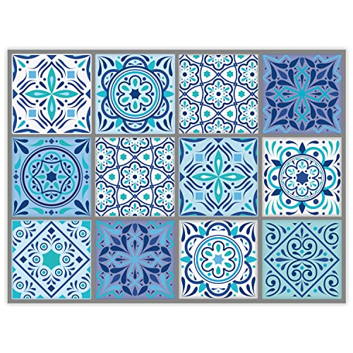 Papier-Tischsets Santorini Mandala Motiv I 100 Stück I 40 x 30 cm I Einweg Platzsets I Tisch-Unterlage aus Papier I Moderne Deko I Hochzeit I dv998 von younikat