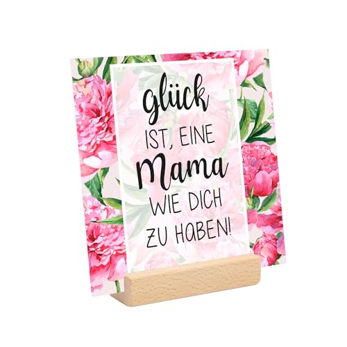 Schild mit Spruch Glück Mama wie dich zu haben I Geschenk-Idee für Muttertag I dv_1403 von younikat