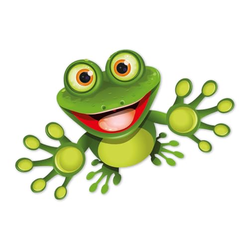Sticker funny Frosch I 25 cm I für Koffer Badezimmer Duschwand Mülltonne Tür Wohnmobil als Auto-Aufkleber I lustig cool wetterfest I kfz333 Sticker funny Frosch I 25 cm I für Koffer Badezimmer Duschwand Mülltonne Tür Wohnmobil als Auto-Aufkleber I lustig cool wetterfest I kfz333 von younikat