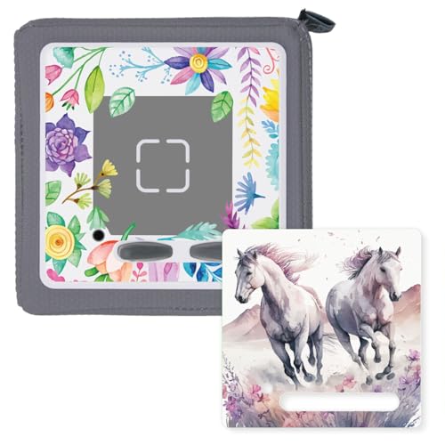 younikat 2er-Set Schutzfolie Schutzcover für Toniebox passgenau geschnitten Selbstklebende Folie I Pferde und Blumen Motiv I kreatives Zubehör I dv1557 younikat 2er-Set Schutzfolie Schutzcover für Toniebox passgenau geschnitten Selbstklebende Folie I Pferde und Blumen Motiv I kreatives Zubehör I dv1557 von younikat