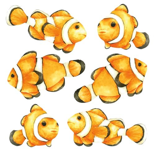 6er Set Clownfische Fensterbilder I beidseitig bunt I Deko Fenster-Aufkleber I statisch haftend I selbstklebend wiederablösbar I dv951 6er Set Clownfische Fensterbilder I beidseitig bunt I Deko Fenster-Aufkleber I statisch haftend I selbstklebend wiederablösbar I dv951 von younikat