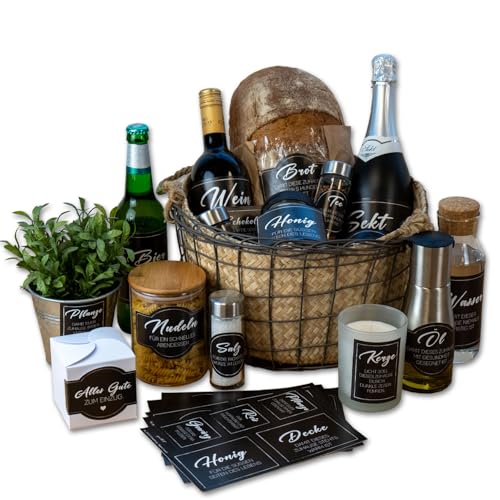 younikat Aufkleber zum Einzug I 19 Stück I Brot Salz Einzugsgeschenk Einweihung I Motiv schwarz I dv1537 younikat Aufkleber zum Einzug I 19 Stück I Brot Salz Einzugsgeschenk Einweihung I Motiv schwarz I dv1537 von younikat