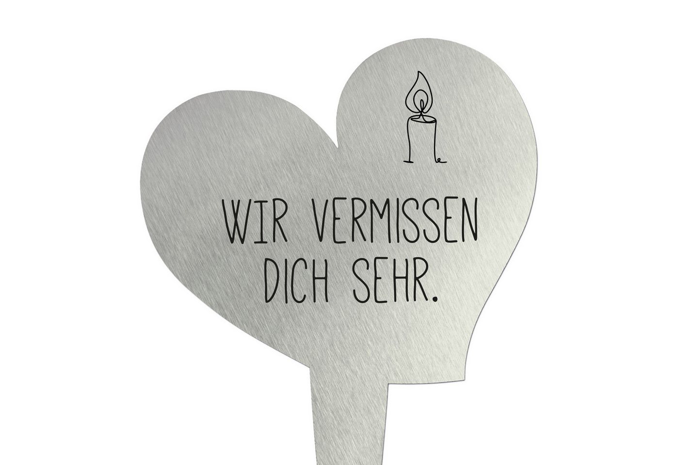 younikat Dekofigur Grabstecker aus Edelstahl I Grabschmuck Herz 17,8 cm I you0083 younikat Dekofigur Grabstecker aus Edelstahl I Grabschmuck Herz 17,8 cm I you0083 von younikat