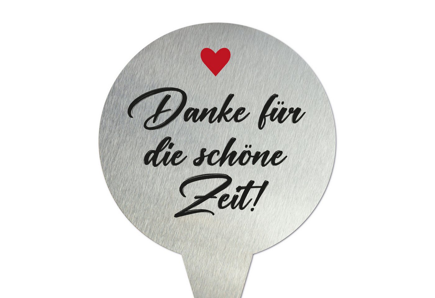 younikat Dekofigur Grabstecker aus Edelstahl I Grabschmuck Rund 16 cm Danke I you0076 younikat Dekofigur Grabstecker aus Edelstahl I Grabschmuck Rund 16 cm Danke I you0076 von younikat