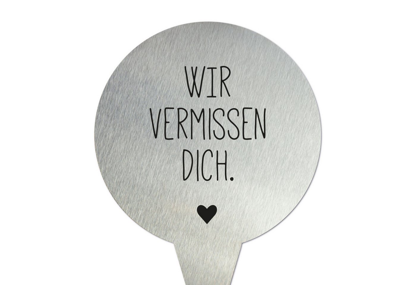 younikat Dekofigur Grabstecker aus Edelstahl I Grabschmuck Rund 16 cm I you0077 younikat Dekofigur Grabstecker aus Edelstahl I Grabschmuck Rund 16 cm I you0077 von younikat