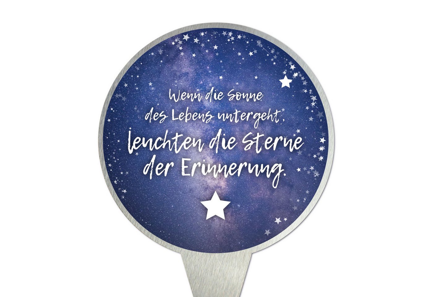 younikat Dekofigur Grabstecker aus Edelstahl I Grabschmuck Rund 16 cm I you0084 younikat Dekofigur Grabstecker aus Edelstahl I Grabschmuck Rund 16 cm I you0084 von younikat