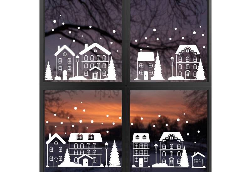 younikat Fensterdekoration younikat Fenster Bilder Winter von younikat