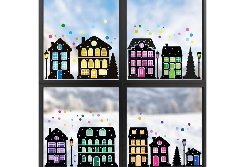 younikat Fensterdekoration younikat Fenster Bilder Winter von younikat