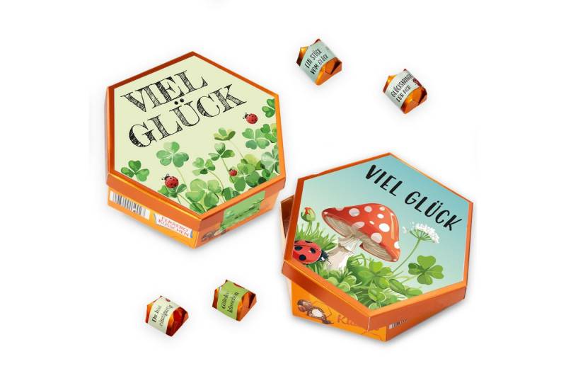 younikat Geschenkbox Aufkleber-Set passend für Küsschen Pralinen I dv1552 von younikat