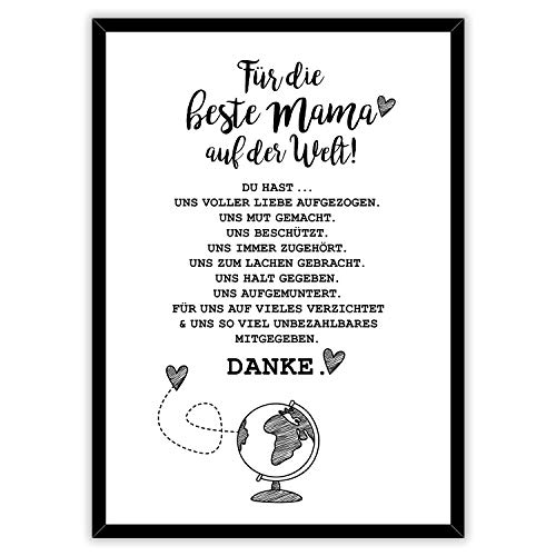 younikat Poster Für unsere beste Mama auf der Welt I 30 x 40 cm Poster inklusive Bilderrahmen I Geschenk-Idee zum Geburtstag Muttertag I Geschenk-Set I schwarz weiß I mit Spruch I dv451 younikat Poster Für unsere beste Mama auf der Welt I 30 x 40 cm Poster inklusive Bilderrahmen I Geschenk-Idee zum Geburtstag Muttertag I Geschenk-Set I schwarz weiß I mit Spruch I dv451 von younikat
