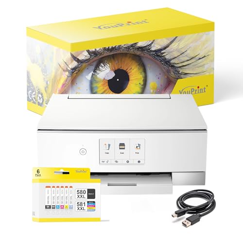 youprint Bundle TS8351a Drucker (Scanner, Kopierer) mit 6er Set Druckerpatronen von youprint