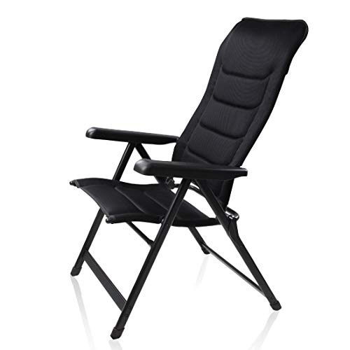 your GEAR Sovana 3D - XXL Campingstuhl Hochlehner - 6-Fach Verstellbarer Gartenstuhl mit 3D Mesh Bezug - Quick Dry Polsterung - ergonomisch wetterbeständig klappbar - Belastbarkeit 160 kg von your GEAR