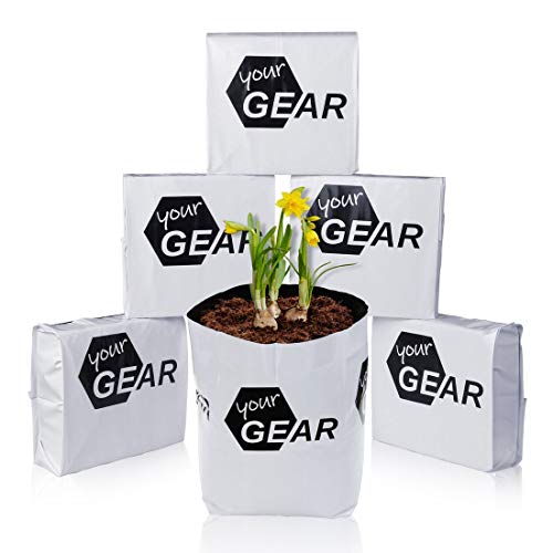 yourGEAR 12x 12 L Coco Grow Bag 12x 1kg gepresste Kokoserde Aussaat Beutel Kokosfaser Pflanzbeutel Anzucht Blumenerde ungedüngt torffrei von your GEAR