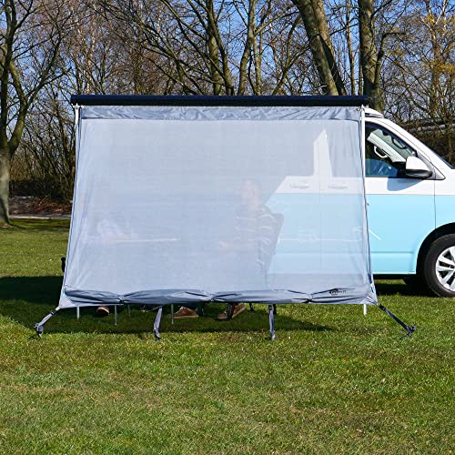 yourGEAR Campingbus Sun + Rain Blocker 2,4 x 2 m - Vorderwand für Bulli Markise, Schutz vor Sonne, Wind und Regen von your GEAR