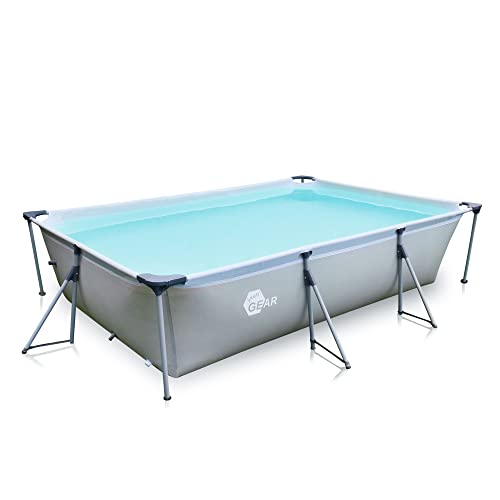 your GEAR Steel Frame Pool - div. Modelle/Größen - rund rechteckig oder quadratisch, 70-122 cm hoch Stahlrahmenpool Gartenpool Aufstellpool Schwimmbecken 300x200 300x300 400x200 Ø 366cm Ø 457cm von your GEAR
