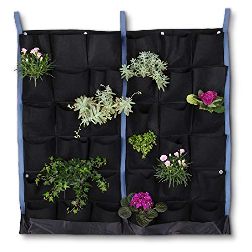 your GEAR Grow Bag Wall Pflanzenwand mit 7 oder 36 Taschen Vlies Pflanzbeutel Filz Pflanzwand vertikaler Garten Wandbepflanzung Pflanzsack Pflanztasche von your GEAR