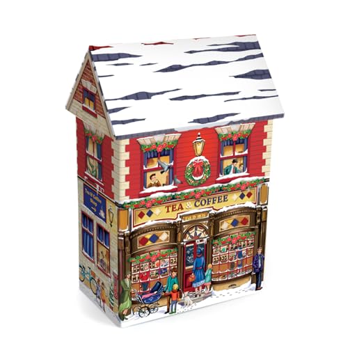 your castle Blechdose in Form eines Stadthauses mit Vordach Winter Coffee & Tea, Keksdose Deko-Box Retro-Dose, 14 x 7,5 x 21 cm Vol.: 1.6 l your castle Blechdose in Form eines Stadthauses mit Vordach Winter Coffee & Tea, Keksdose Deko-Box Retro-Dose, 14 x 7,5 x 21 cm Vol.: 1.6 l von your castle