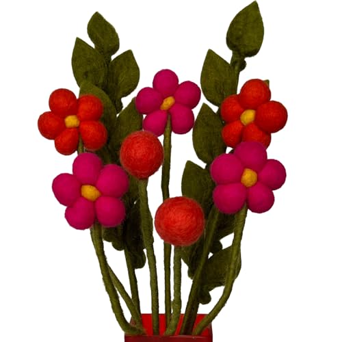 your castle Blumenstrauß aus handgearbeiteten Filzblumen, fairer Handel, nachhaltige Deko aus Filz, realistische Kunst- Textil-Filzblumen Set, Stoffblumen, Filzblüten, Aurora your castle Blumenstrauß aus handgearbeiteten Filzblumen, fairer Handel, nachhaltige Deko aus Filz, realistische Kunst- Textil-Filzblumen Set, Stoffblumen, Filzblüten, Aurora von your castle