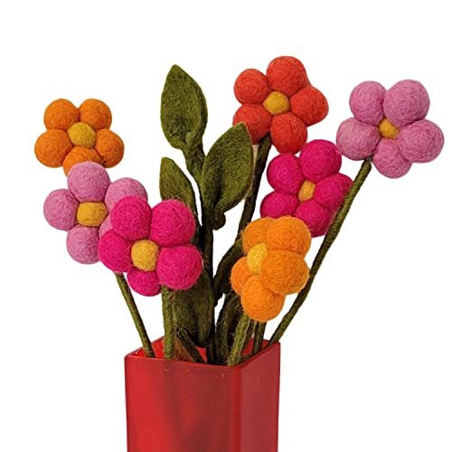 your castle Blumenstrauß aus 7 handgearbeiteten Filzblumen & 1 AST, fairer Handel, nachhaltige Deko aus Filz, realistische Kunstblumen, Textilblumen, Filzset Blumen, Stoffblumen, Filzblüten, Vanessa your castle Blumenstrauß aus 7 handgearbeiteten Filzblumen & 1 AST, fairer Handel, nachhaltige Deko aus Filz, realistische Kunstblumen, Textilblumen, Filzset Blumen, Stoffblumen, Filzblüten, Vanessa von your castle
