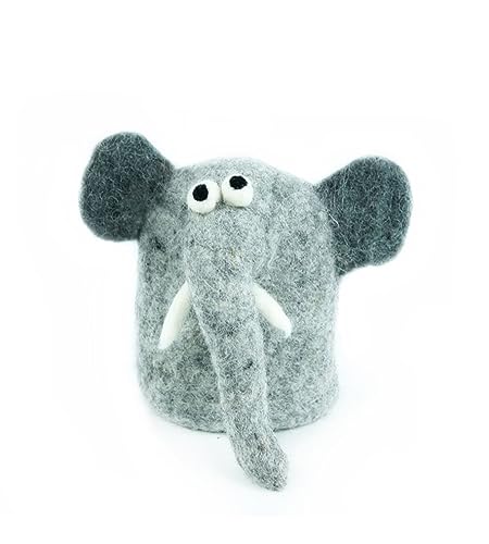 your castle Eierwärmer Elefant Ello handgemacht aus Natur-Filz, fairer Handel, Ostern oder Weihnachten Eier-Warmhalter, ca. 10 cmH your castle Eierwärmer Elefant Ello handgemacht aus Natur-Filz, fairer Handel, Ostern oder Weihnachten Eier-Warmhalter, ca. 10 cmH von your castle