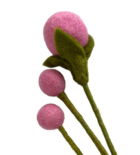 your castle Filzblumen handgemachte Dekoblumen für individuelle Kreationen, nachhaltiges Geschenk, fairer Handel, realistische Kunstblumen, 3 Stück in Dunkelrosa your castle Filzblumen handgemachte Dekoblumen für individuelle Kreationen, nachhaltiges Geschenk, fairer Handel, realistische Kunstblumen, 3 Stück in Dunkelrosa von your castle