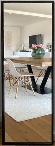 your-homestyle Homestyle Wandspiegel 50 x 150 cm Eiche schwarz foliert Holzrahmen rechteckig Rahmenspiegel, H61689 von Your-Homestyle