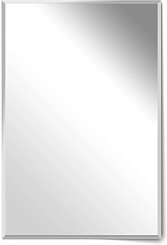 Your-Homestyle Kristallspiegel mit Facette Rahmenlos rechteckig incl. Befestigungsmaterial Wandspiegel Mirror Made in Germany (40x60) von your-homestyle