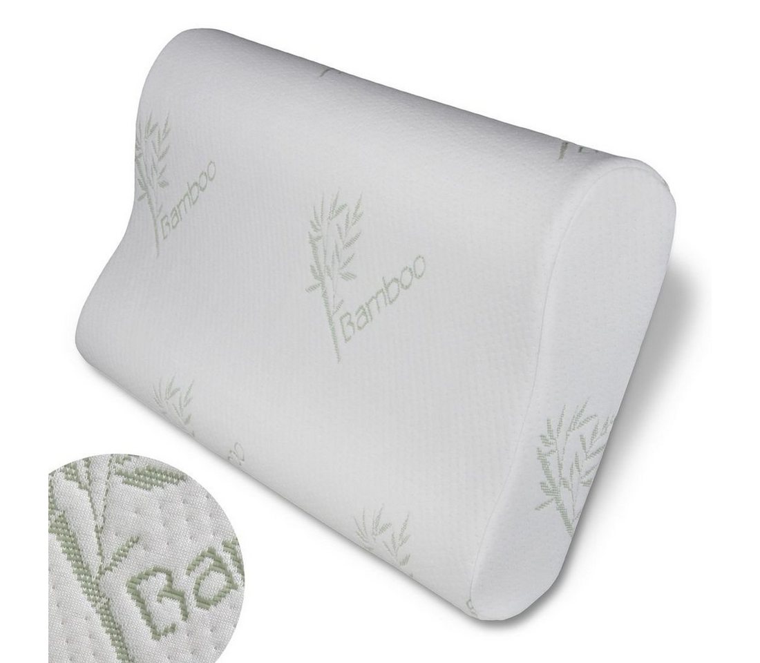 Visko-Kissen yourGEAR Bamboo Memory Foam Kissen - Kopfkissen 60x35x11,5 cm mit Visco-Vollschaum & allergikerfreundlichem Bezug, yourGEAR von yourGEAR