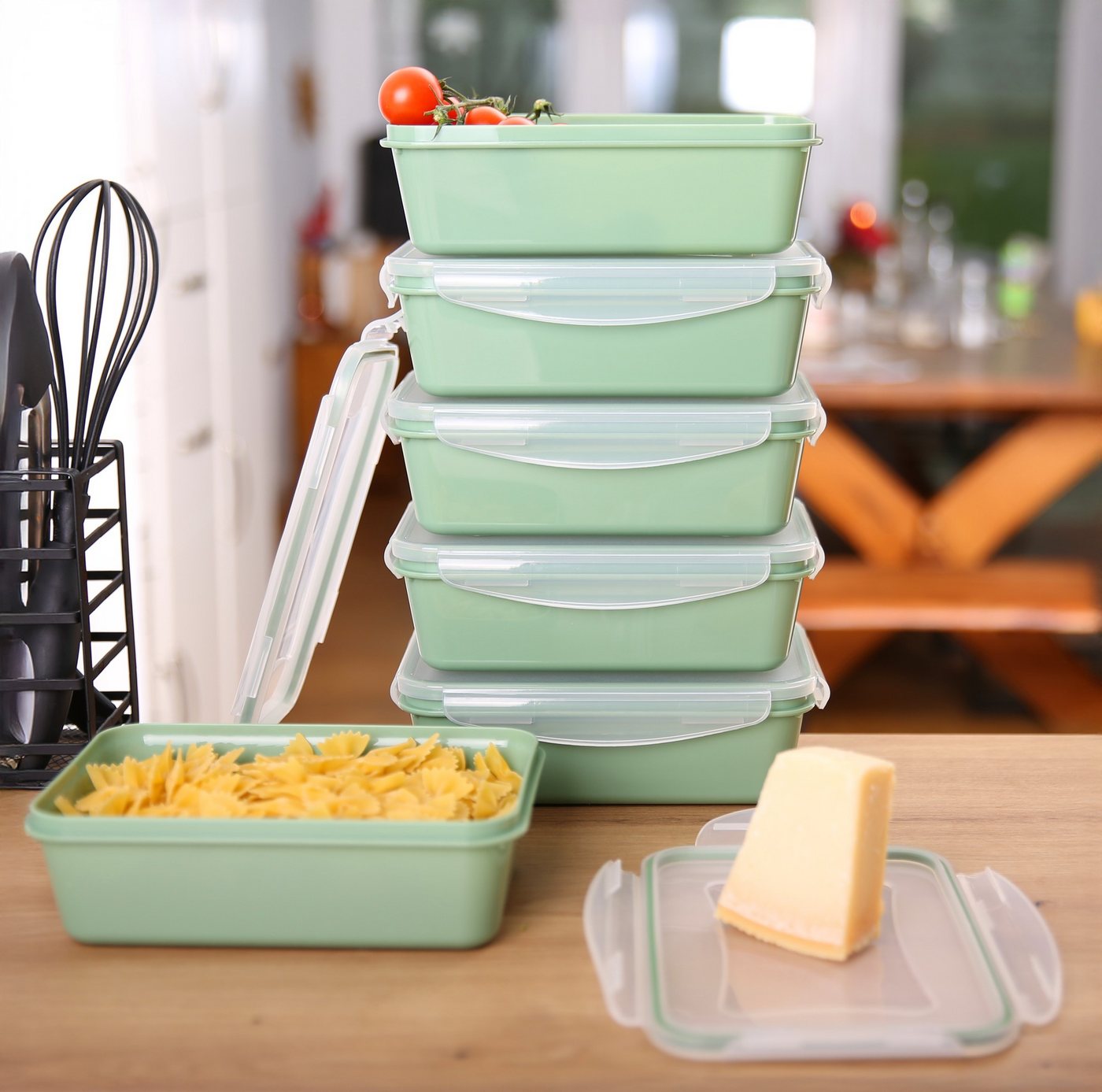 yourGEAR Frischhaltedose your GEAR Pila Set - 6 Frischhaltedosen mit Deckel à 1350 ml von yourGEAR