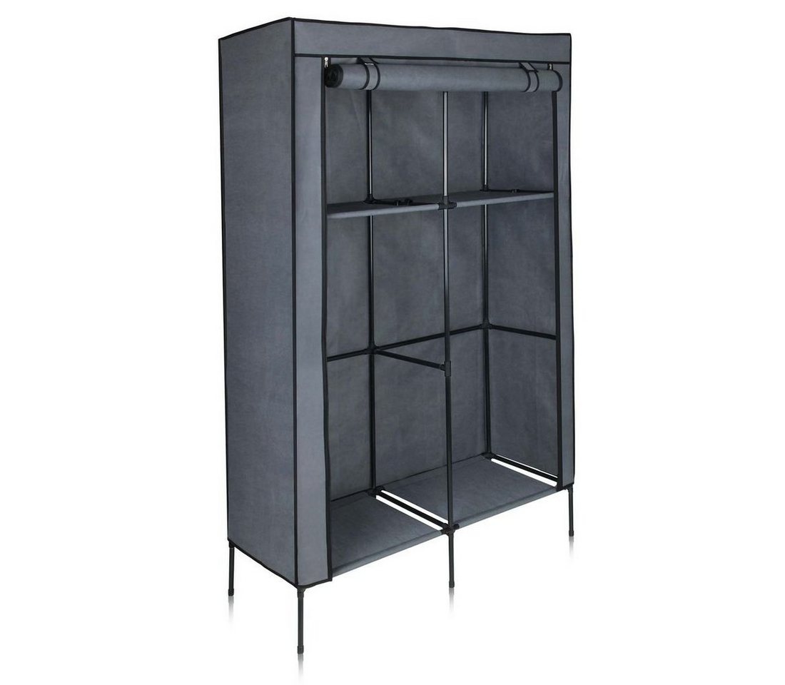 yourGEAR Kleiderschrank yourGEAR Kleiderschrank Grado - Stoffschrank 108 x 45 x 175 cm Schrank mit 2 Kleiderstangen und 4 Ablagen von yourGEAR