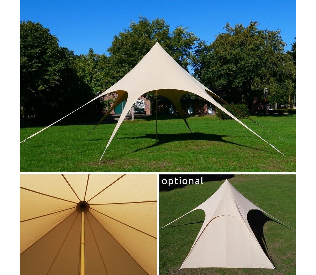 yourGEAR Pavillon your GEAR Sonora - Sternzelt Ø 10 x 4 m Sonnendach Baumwollmischgewebe von yourGEAR