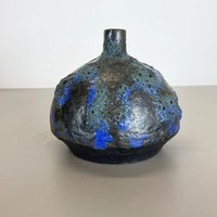 Abstract Ceramic Studio Pottery Vase By Gerhard Liebenthron, Germany, 1970S Modern Art Interior Design Vintage von yourhomeplus