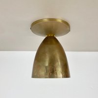 Unique Brass Spot Gino Sarfatti Style Ceiling Light Flushmount Italy 1950S | Midcentury Modern Stilnovo Danish von yourhomeplus