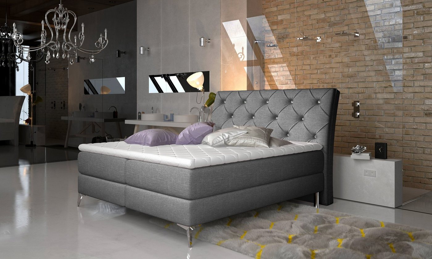 yourhouse24 Boxspringbett Adel Designerbett Hotelbett mit Zwei Bettkasten Kontinentales Bett yourhouse24 Boxspringbett Adel Designerbett Hotelbett mit Zwei Bettkasten Kontinentales Bett von yourhouse24