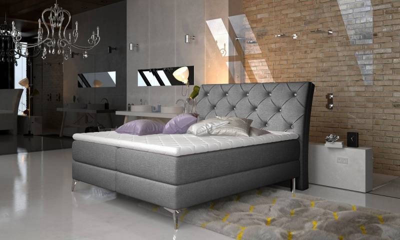 yourhouse24 Boxspringbett Adel Designerbett Hotelbett mit Zwei Bettkasten Kontinentales Bett von yourhouse24