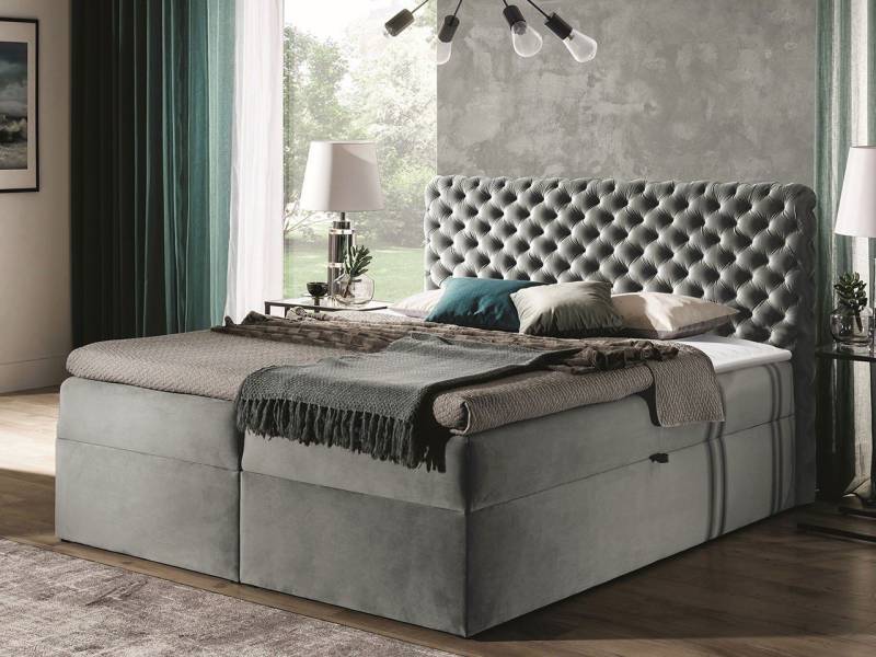 yourhouse24 Boxspringbett Chesterfield mit 2 Bettkästen, Doppelbett mit Bonell-Matratze + Topper yourhouse24 Boxspringbett Chesterfield mit 2 Bettkästen, Doppelbett mit Bonell-Matratze + Topper von yourhouse24