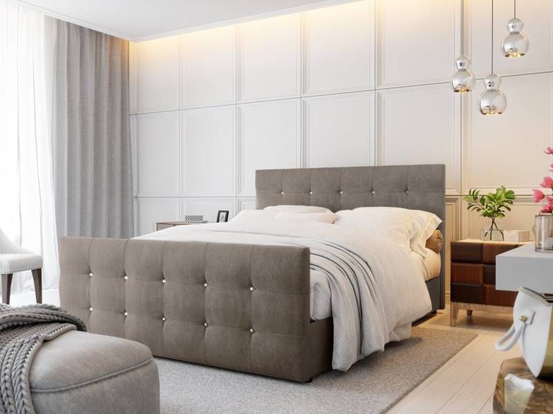 yourhouse24 Boxspringbett Cleo mit 2 Bettkästen, Doppelbett mit Bonell-Matratze + Topper yourhouse24 Boxspringbett Cleo mit 2 Bettkästen, Doppelbett mit Bonell-Matratze + Topper von yourhouse24