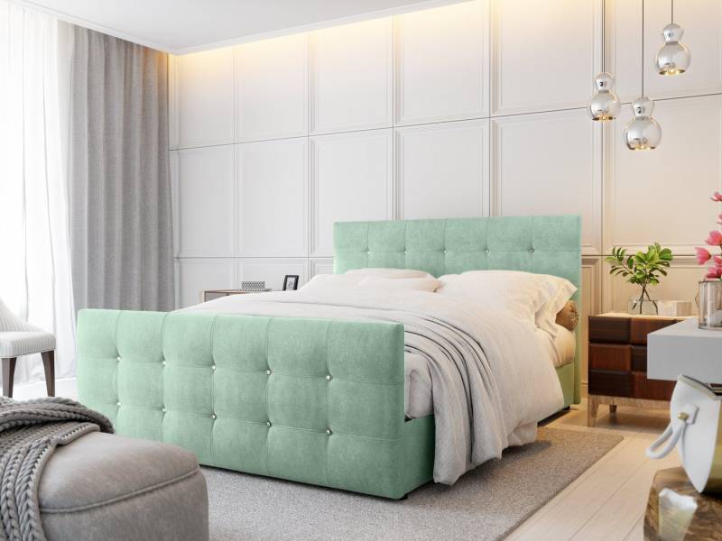 yourhouse24 Boxspringbett Cleo mit 2 Bettkästen, Doppelbett mit Bonell-Matratze + Topper yourhouse24 Boxspringbett Cleo mit 2 Bettkästen, Doppelbett mit Bonell-Matratze + Topper von yourhouse24