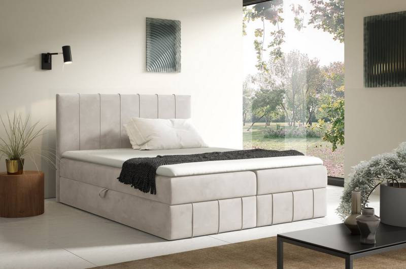 yourhouse24 Boxspringbett John (Bonell-Matratze und Topper), mit zwei Bettkästen von yourhouse24