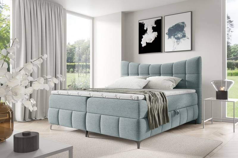 yourhouse24 Boxspringbett Nova (Bonell-Matratze und Topperr), mit zwei Bettkästen von yourhouse24